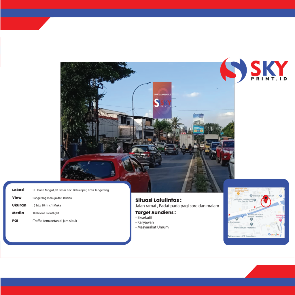 Foto asli billboard Daan Mogot, Batuceper