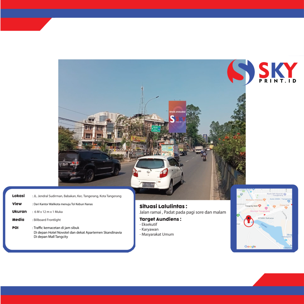 Foto asli billboard Jenderal Sudirman, Tangerang